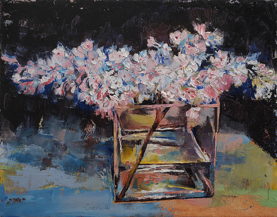Lilacs Painting by Michael Creese