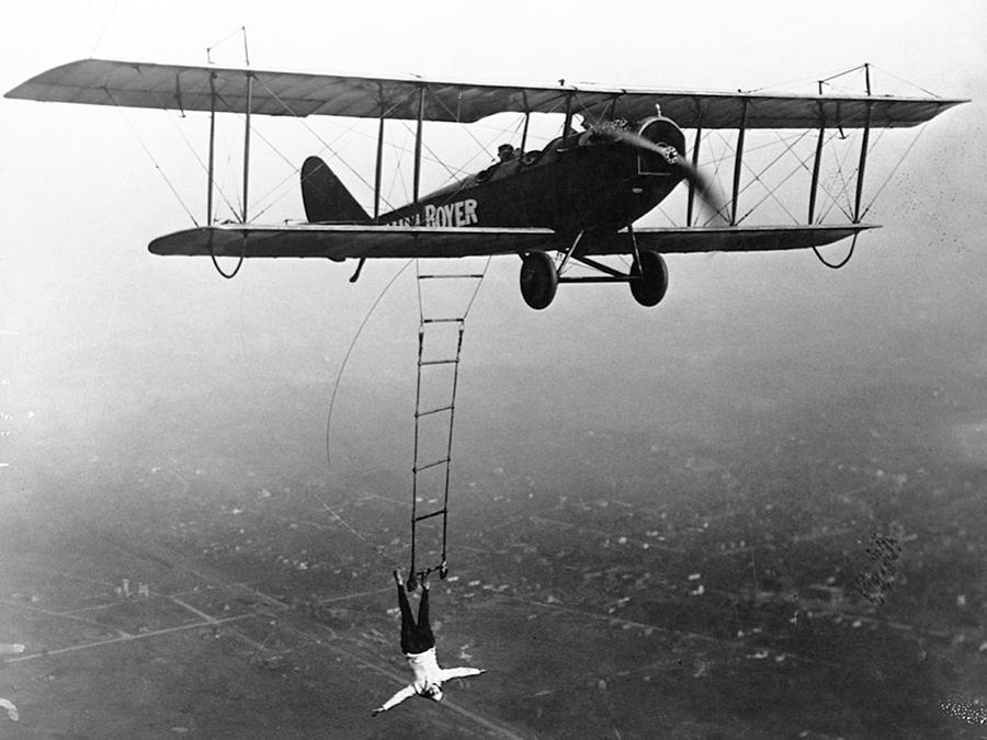 Daredevil Photograph - Lillian Boyer, American Daredevil Wing #1 by Science Source