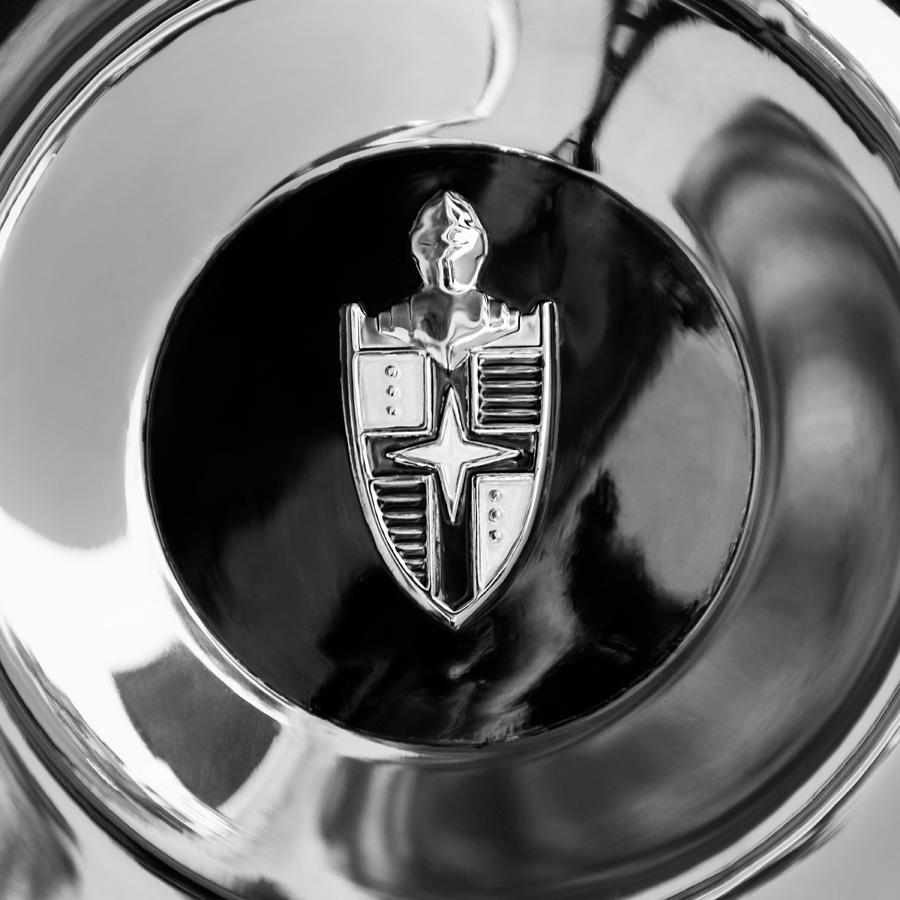 Car Photograph - Lincoln Capri Wheel Emblem #1 by Jill Reger