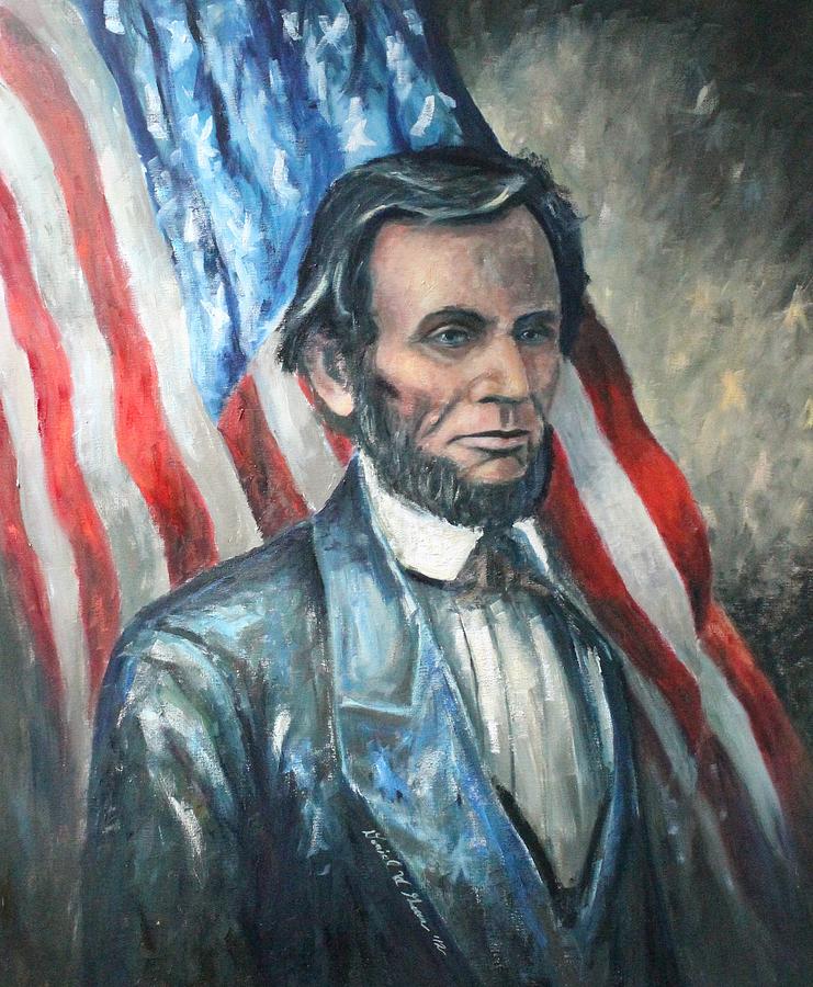 Lincoln Portrait #13 #1 Painting by Daniel W Green