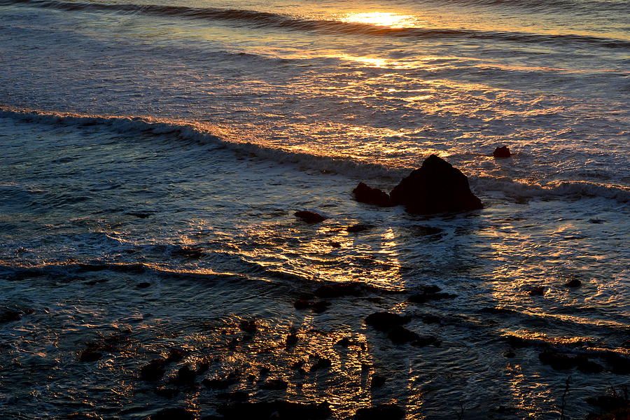 Linda Mar Beach at Sunset #1 Photograph by Dean Ferreira
