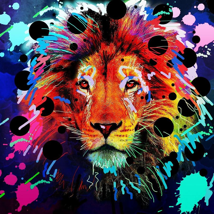 Lion #1 Digital Art by Bogdan Floridana Oana