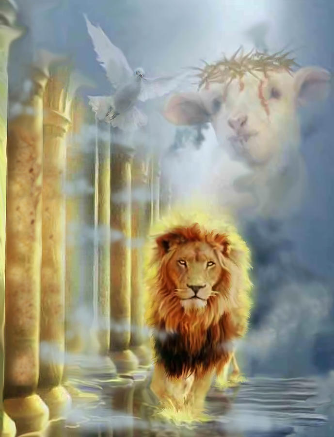 Jesus Christ Digital Art - lion of Judah #1 by Ricardo Colon