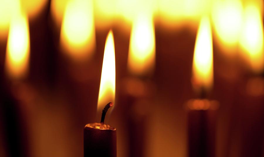 Lit Candles #1 Photograph by Wladimir Bulgar/science Photo Library