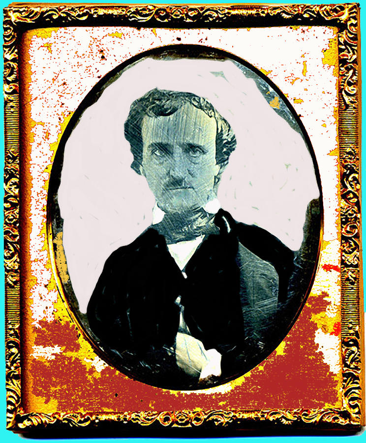 Literary Homage Poet Edgar Allan Poe Daguerreotype Circa 1849-2013 #2 Photograph by David Lee Guss