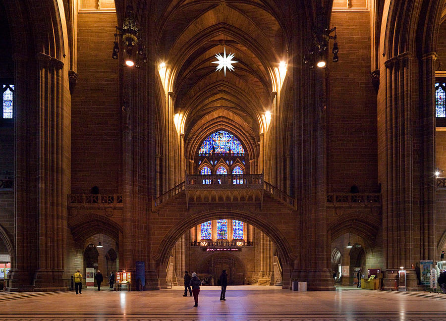 Color Image Photograph - Liverpool Cathedral, Liverpool #1 by Panoramic Images