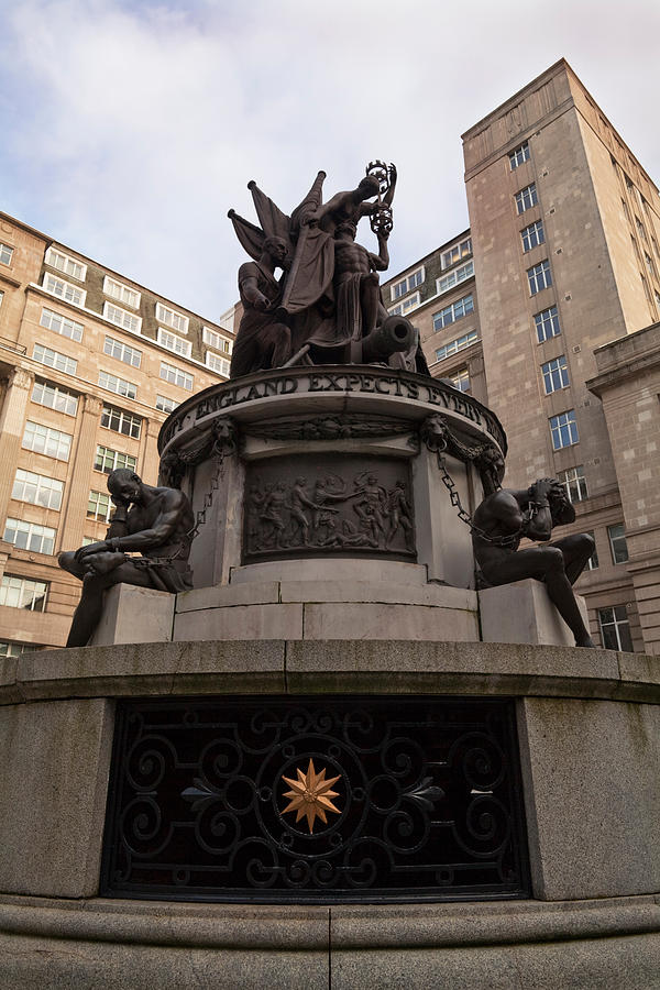Color Image Photograph - Liverpools Nelson Monument, Liverpool #1 by Panoramic Images