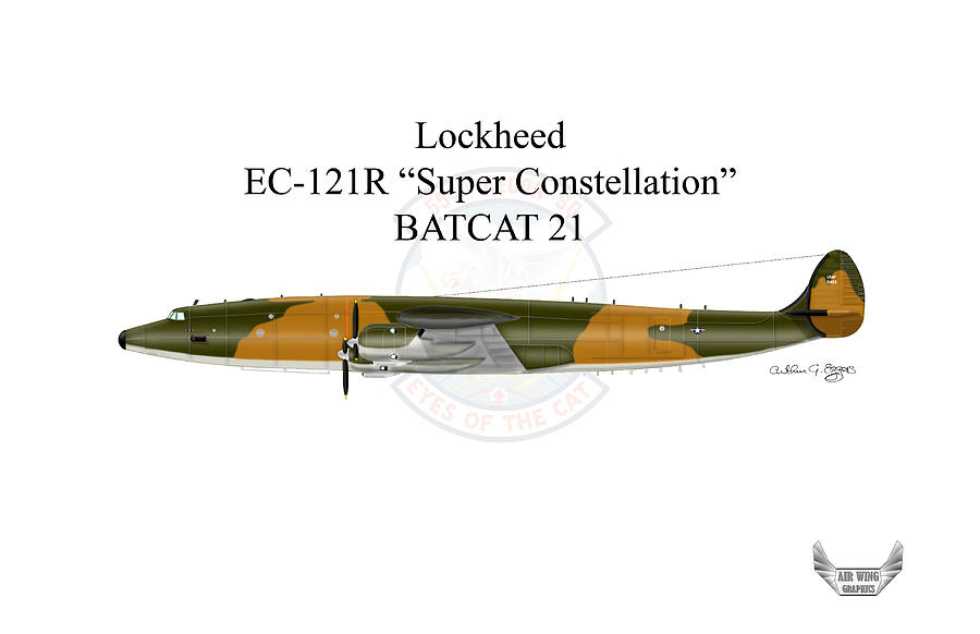 Lockheed EC-121R BATCAT 21 #2 Digital Art by Arthur Eggers