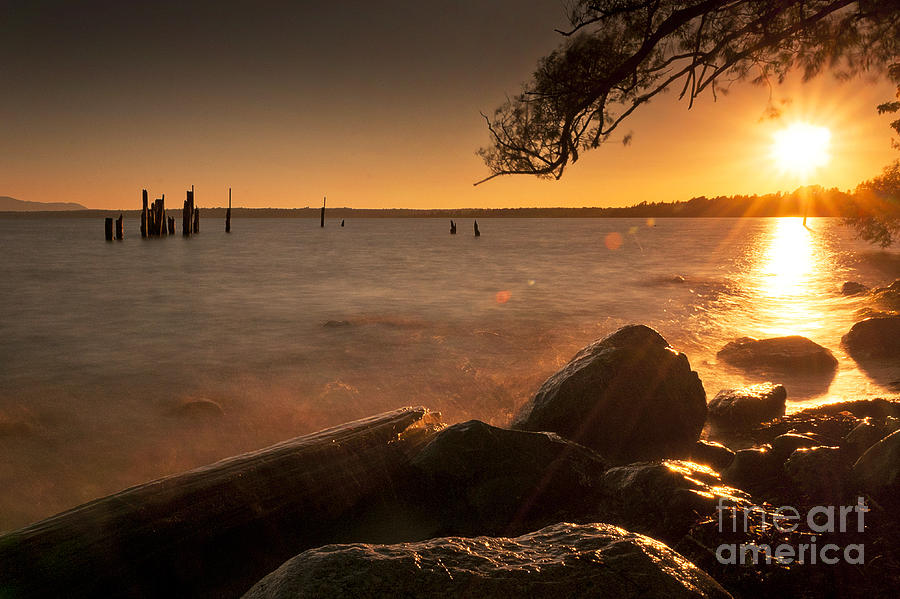 Sunset Photograph - Locust Beach Sunset #1 by Paul Conrad