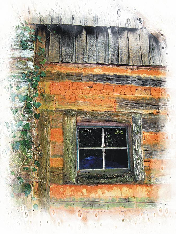 Log Cabin Window #1 Photograph by Joe Duket