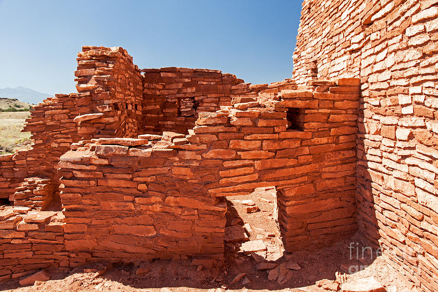 Lomaki Pueblo in Wupatki National Monument #1 Photograph by Fred Stearns