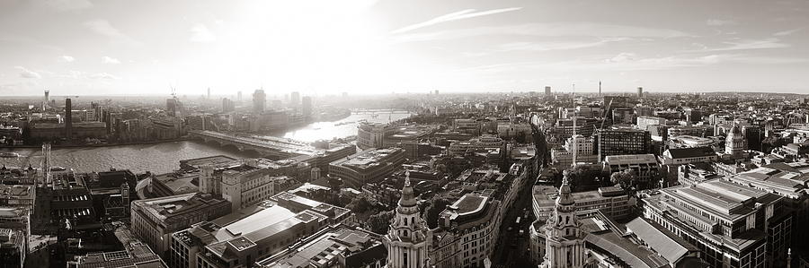 London city rooftop #1 Photograph by Songquan Deng