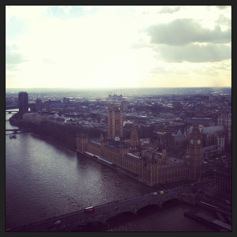 London Photograph - London Eye #1 by David  Simmons 