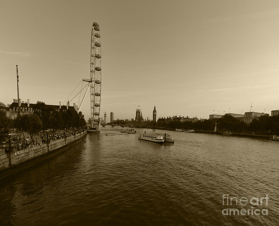 London Eye #1 Digital Art by Pravine Chester