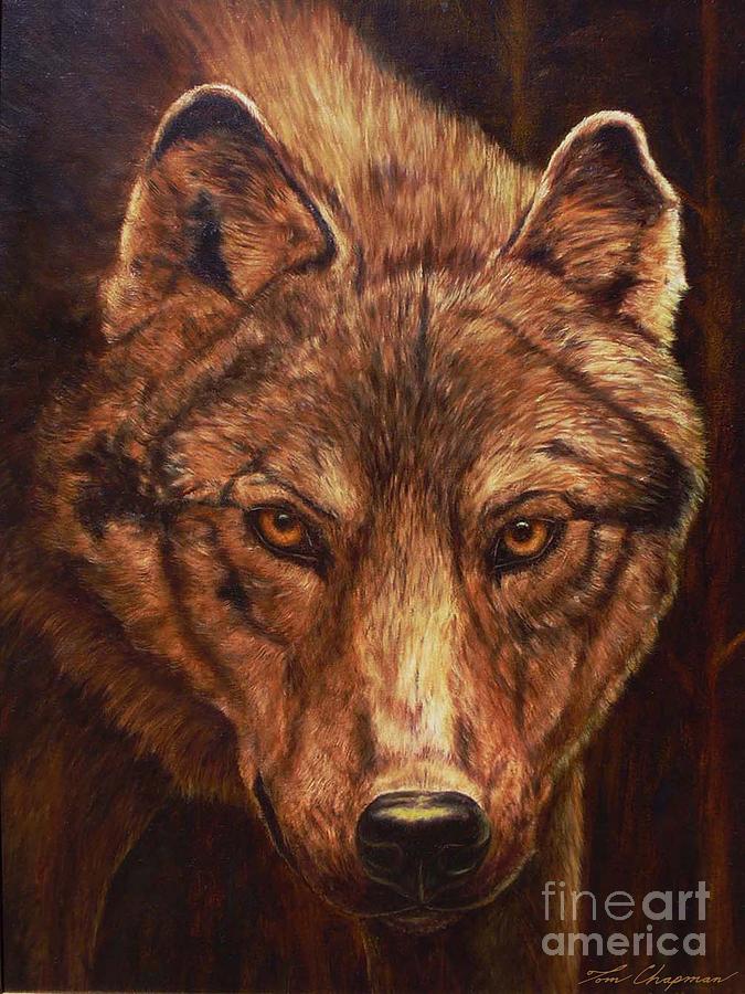 Lone Wolf #1 Painting by Tom Chapman