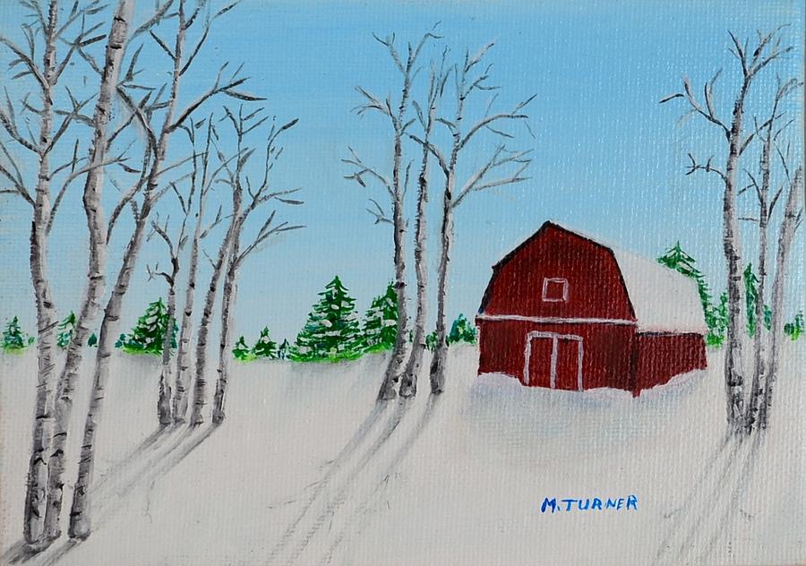 Lonely Barn #1 Painting by Melvin Turner