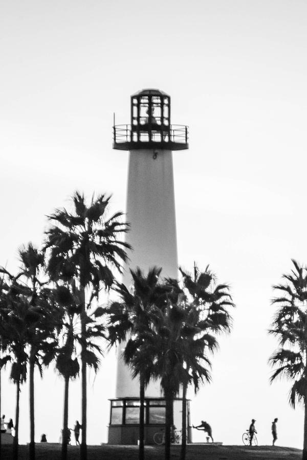 Lighthouse Photograph - Long Beach Lighthouse #1 by Pamela Schreckengost