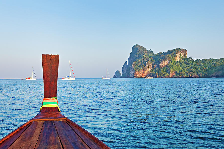 Long Tail Boat Koh Phi Phi, Thailand Photograph by John W Banagan Long Tail Boat Koh Phi Phi, Thailand Photograph by John W Banagan