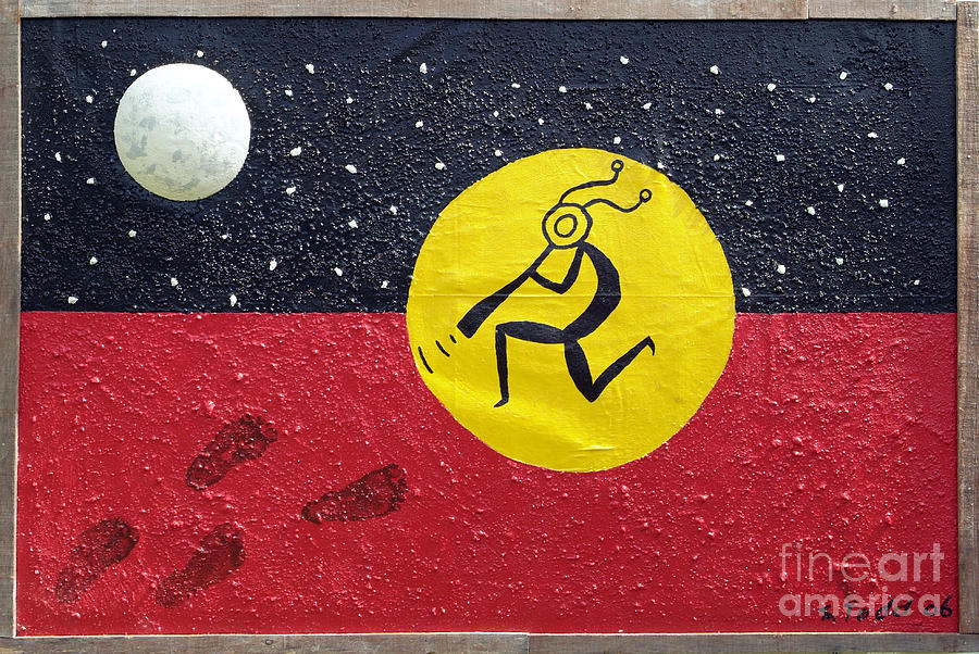 Black Mixed Media - Long Walk Back to Spirit by Trevor Todd Black Mixed Media - Long Walk Back to Spirit by Trevor Todd