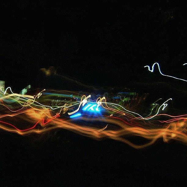 Car Photograph - #longexposure #motionblur #light #night #1 by Joe Giampaoli