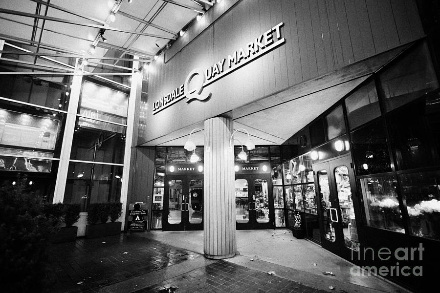 Lonsdale Photograph - lonsdale quay market shopping mall north Vancouver BC Canada #1 by Joe Fox