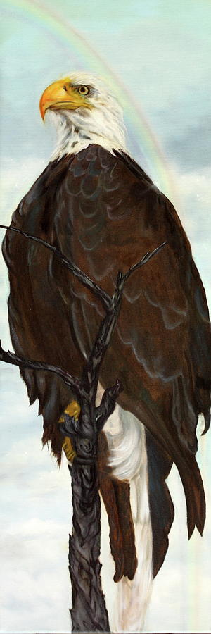 Eagle Painting - Look Out by Jeanette Sthamann