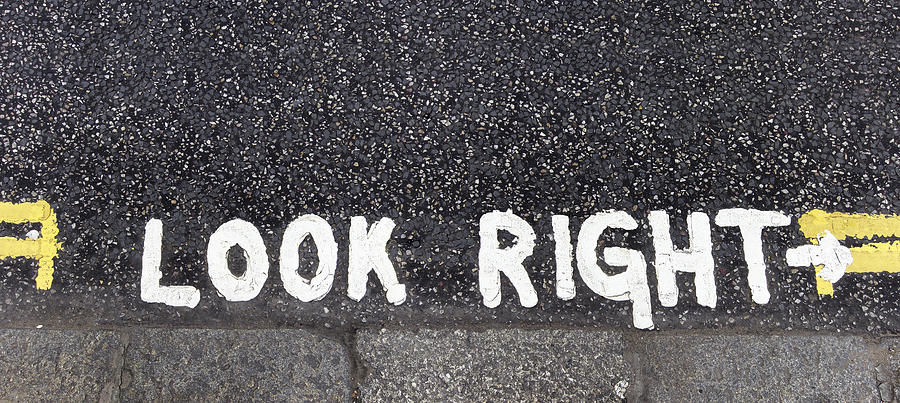 Look right warning #1 Photograph by Dutourdumonde Photography
