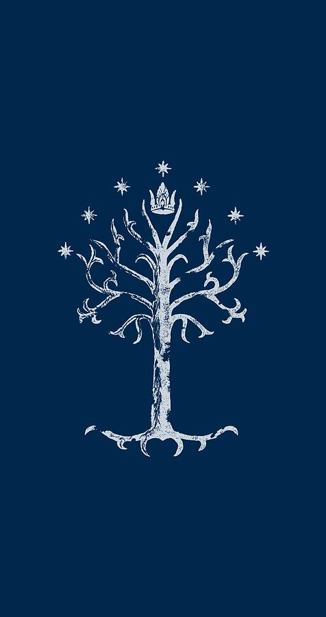 Fantasy Digital Art - Lor - Tree Of Gondor #1 by Brand A