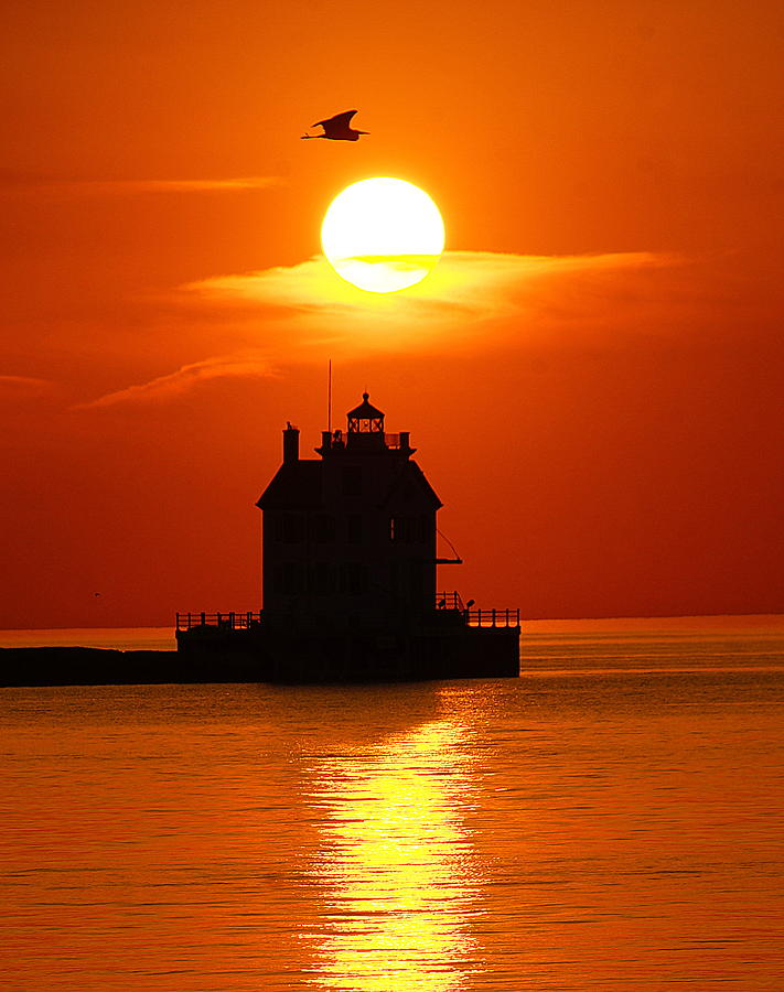 Lorain Lighthouse Photograph by Robert Bodnar Fine Art America