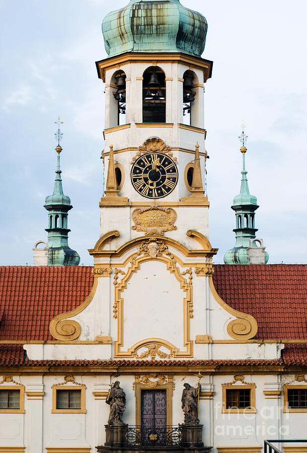 Clock Photograph - Loreta in  Prague #1 by Sarka Olehlova