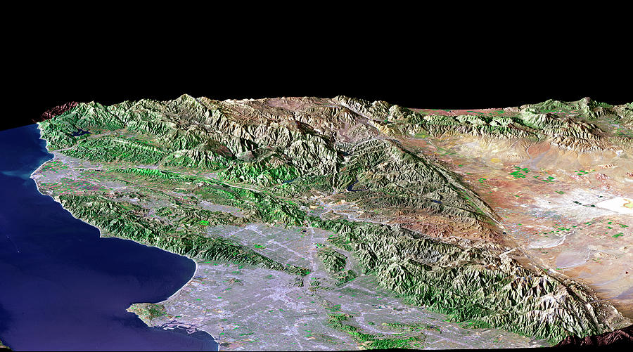Los Angeles #1 Photograph by Nasa/science Photo Library