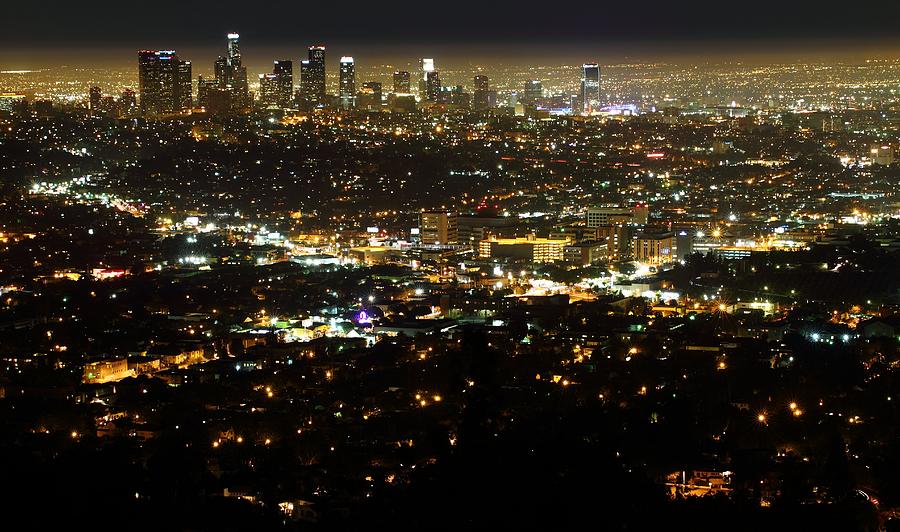 Los Angeles skyline from the Griffith Observatory #1 Photograph by Jetson Nguyen