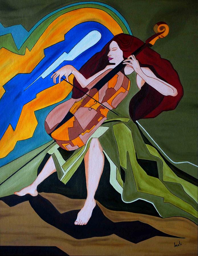 Music Painting - Lost in Music by Sonali Kukreja