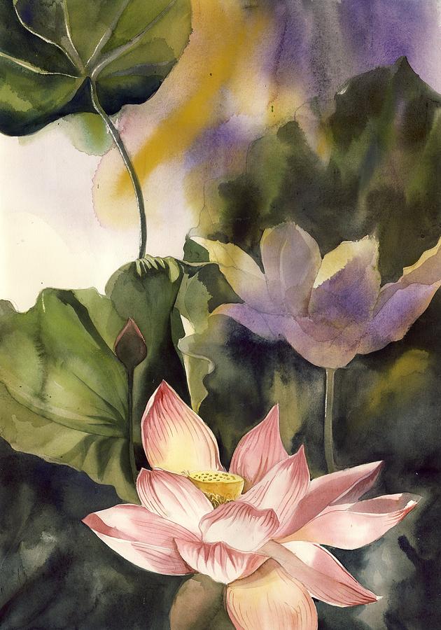 Lotus Painting by Alfred Ng