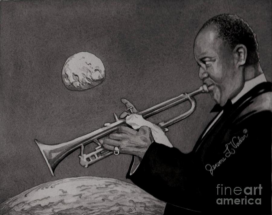 Louis Armstrong 1 Painting by JL Vaden Pixels