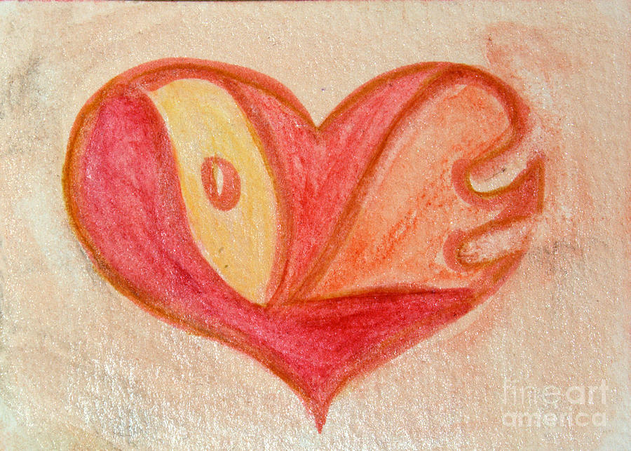 Love Heart 6 #2 Painting by Donna Walsh