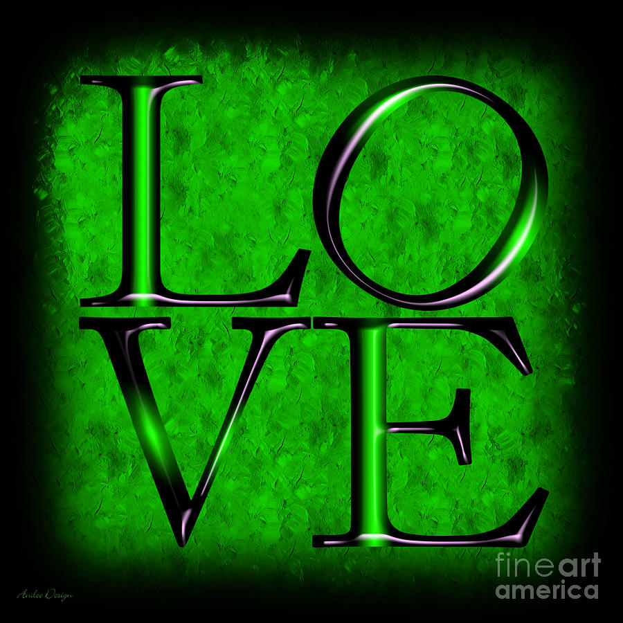 Love In Green #1 Digital Art by Andee Design