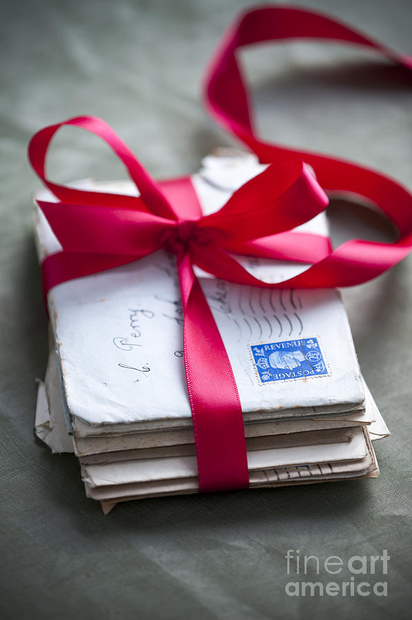 Love Letters Tied With Ribbon #1 Photograph by Lee Avison