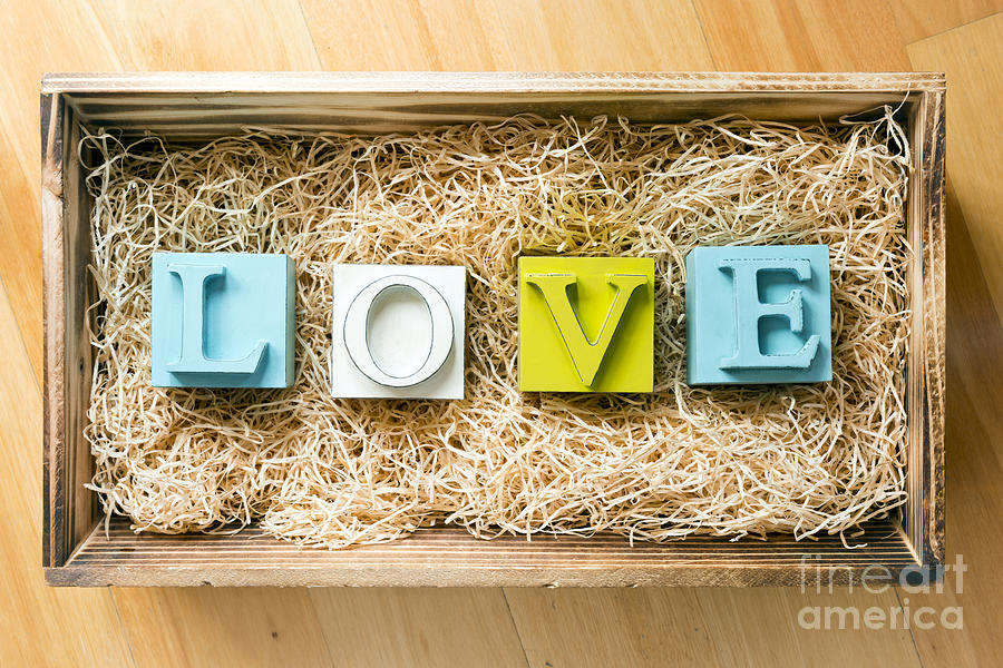 Cube Photograph - Love Letters #1 by THP Creative