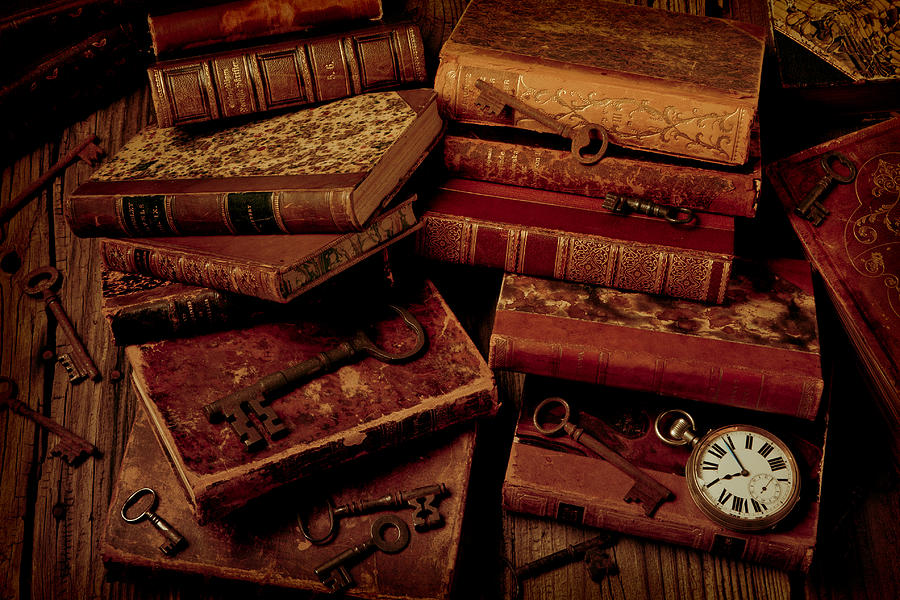 Love Old Books #1 Photograph by Garry Gay