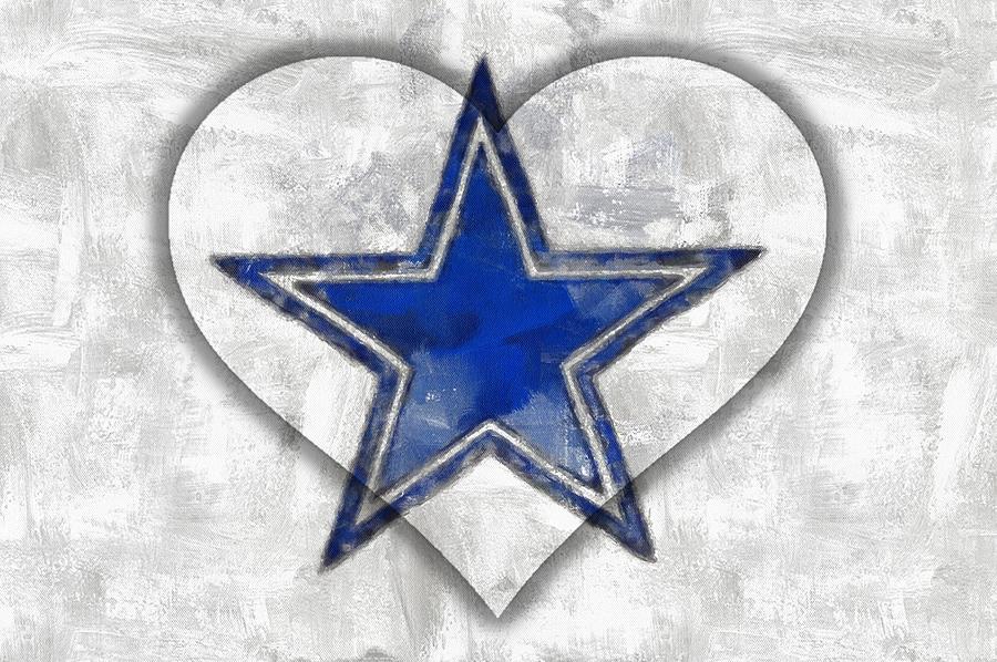 Love the Cowboys #1 Digital Art by Carrie OBrien Sibley
