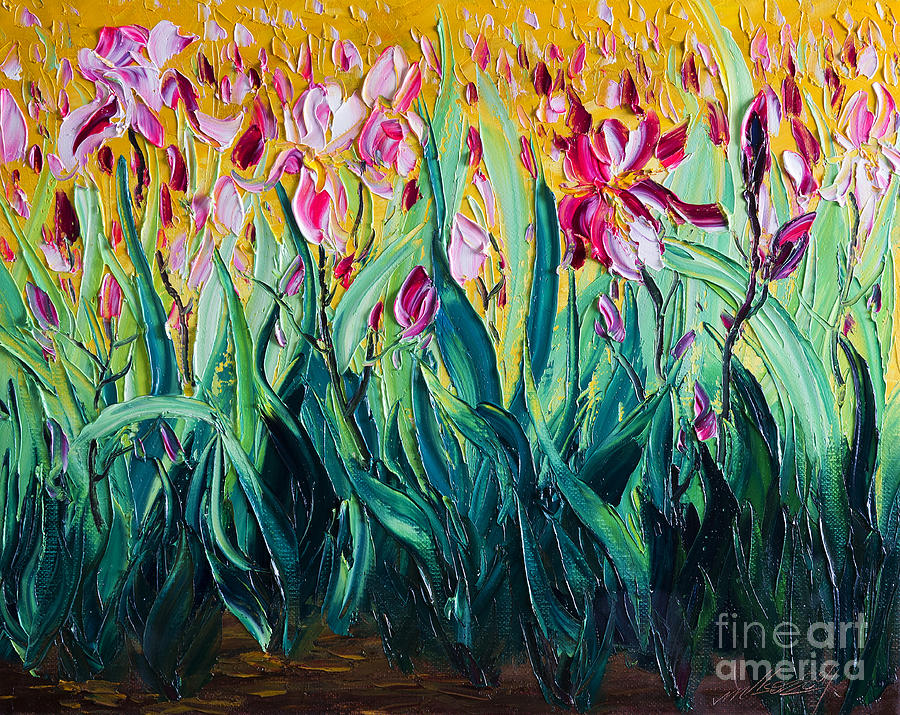 Irises #21 Painting by Willson Lau