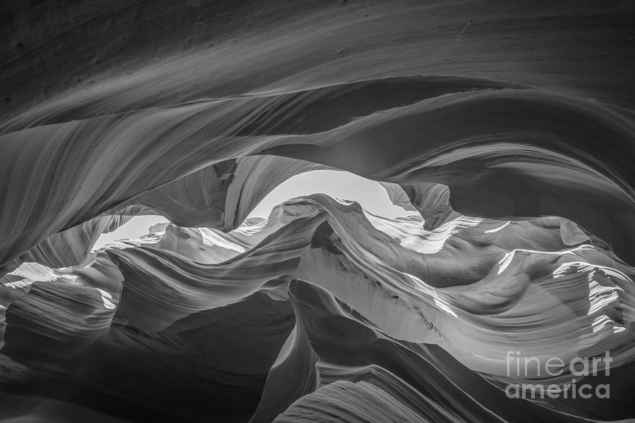 Lower Antelope Canyon BW #1 Photograph by Michael Ver Sprill
