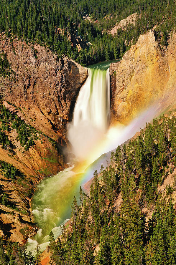 Lower Falls Rainbow #1 Photograph by Greg Norrell