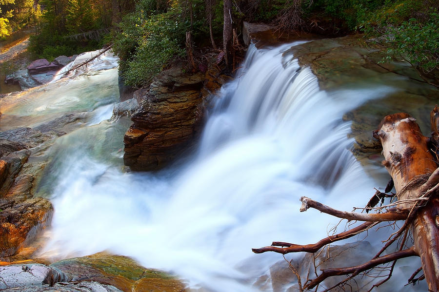 Lower Virginia Cascades Photograph by Aaron Whittemore
