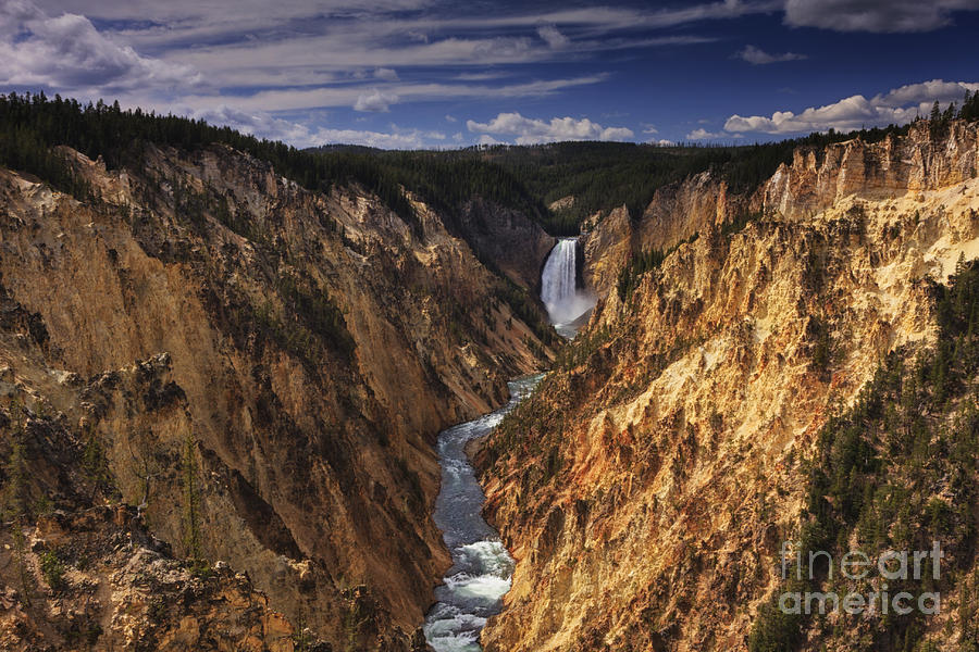 Lower Yellowstone Falls II #1 Photograph by Mark Kiver