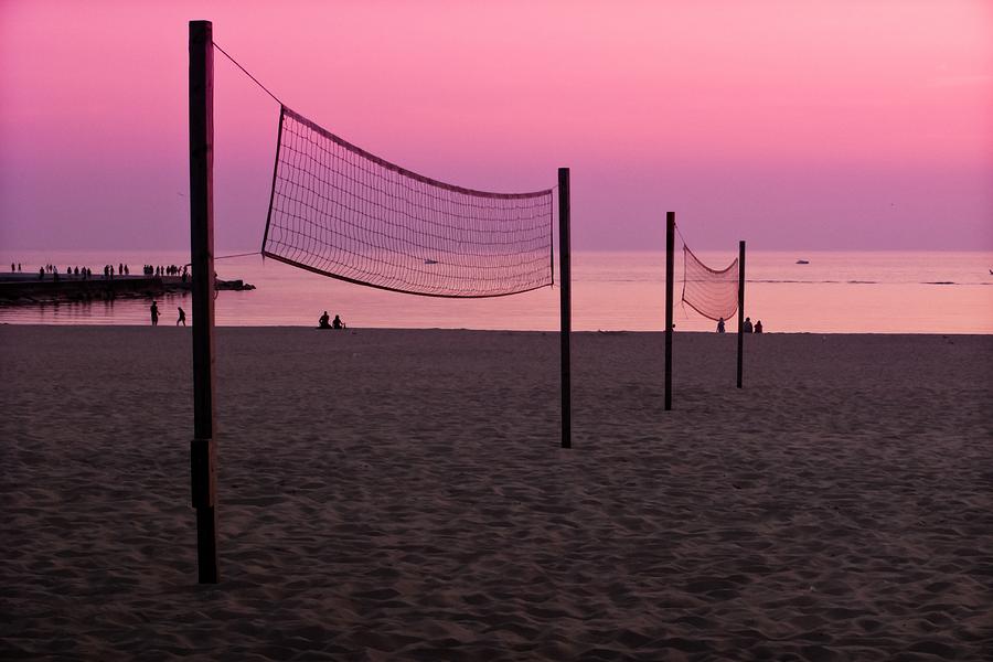 Ludington Beach Sunset   Photograph by Lars Lentz