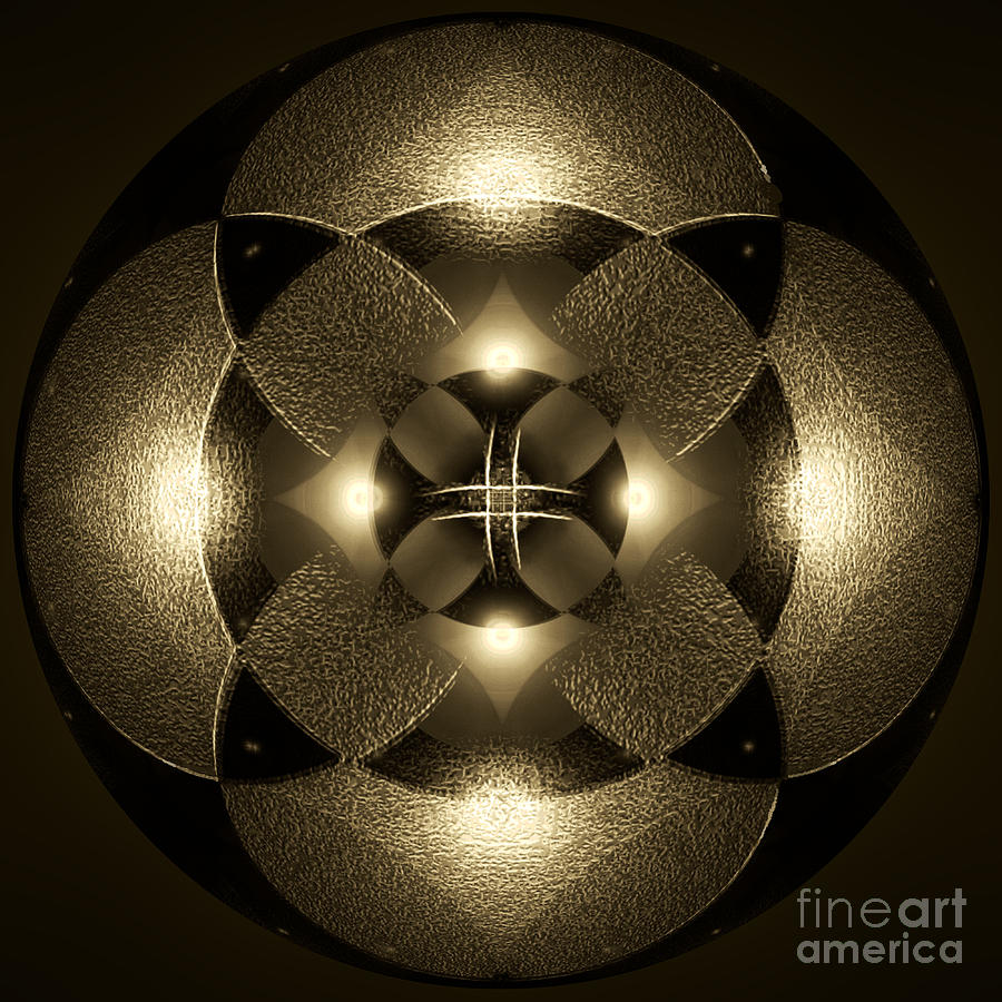 Luminous Mandala #1 Digital Art by Klara Acel