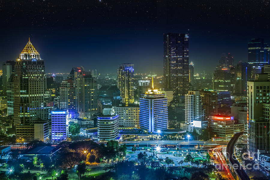 Lumpinee park Photograph by Anek Suwannaphoom