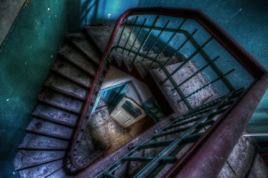 Lunatic stairs #2 Digital Art by Nathan Wright